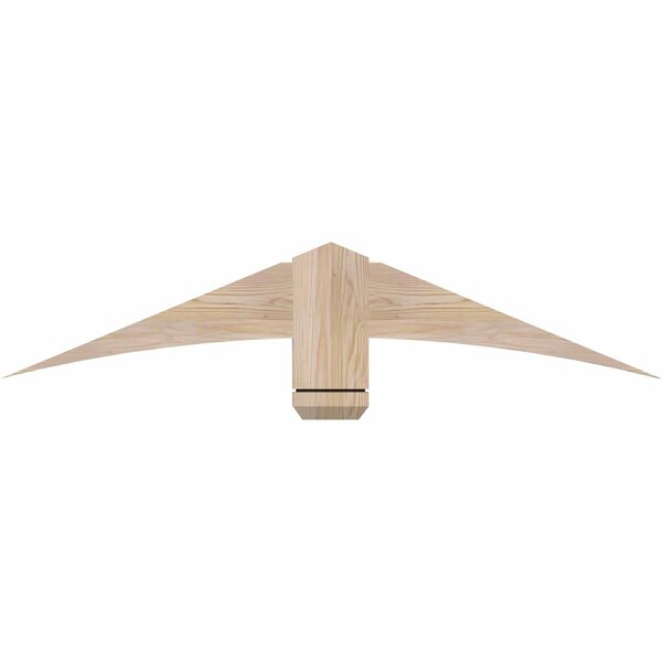 Ekena Millwork Bellingham Smooth Timber Gable Bracket, Douglas Fir, 48"W x 10"H x 1 1/2"D x 5 1/2"F, 5/12 Pitch GBW048X10X0206BEL00SDF - main